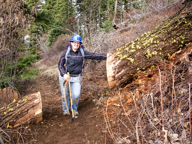 Crosscut clearing of the Pacific Crest Trail